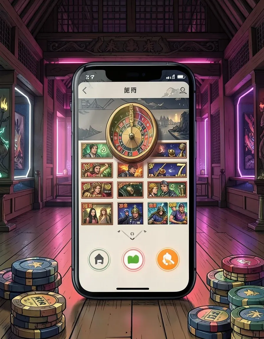 KatanaSpin Casino mobile casino interface on smartphone showing game lobby and cashier